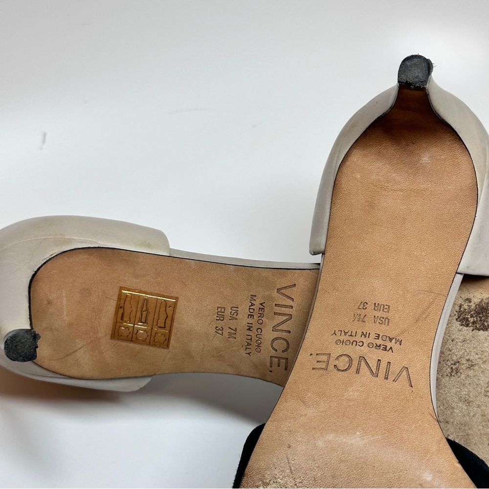 Vince “Aurelian” Leather D’Orsay Pumps – Italian Leather – Size 7.5 (EU 37) - Picture 6 of 8